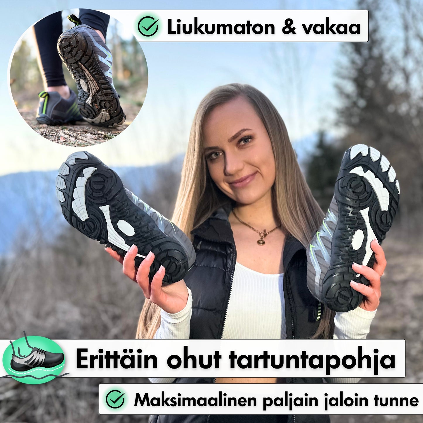 Expert Pro - Terveelliset Paljasjalkakengät
