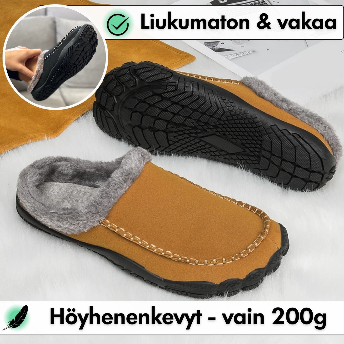 Home Pro - Lämpimät Paljasjalkakotitossut
