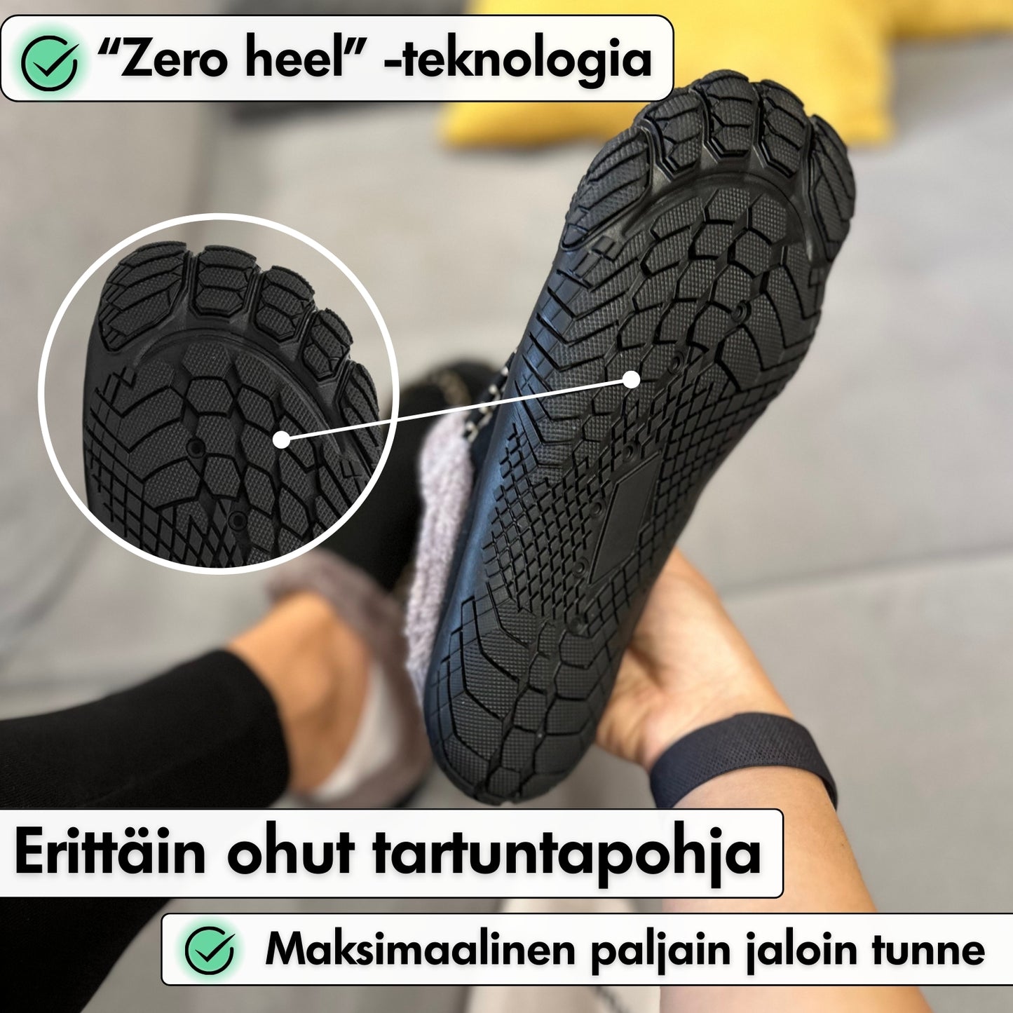 Home Pro - Lämpimät Paljasjalkakotitossut