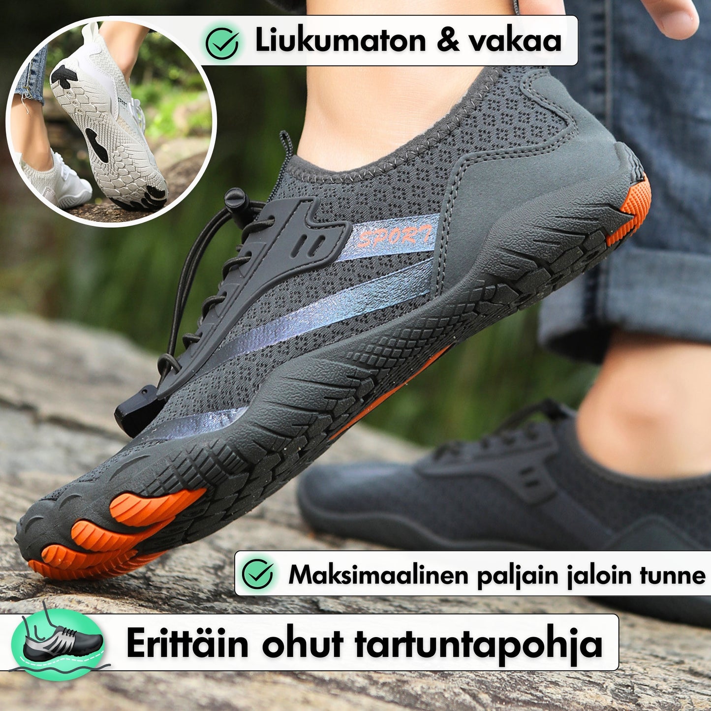 Feel Pro - Terveelliset Paljasjalkakengät