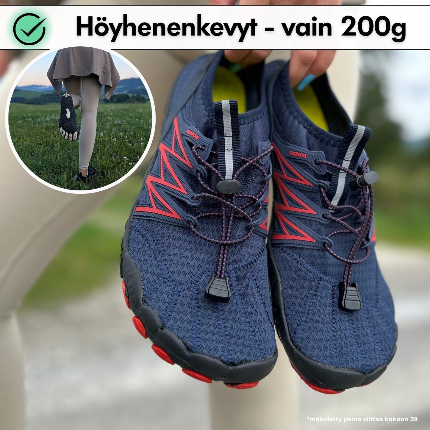Sport Pro - Terveelliset Paljasjalkakengät