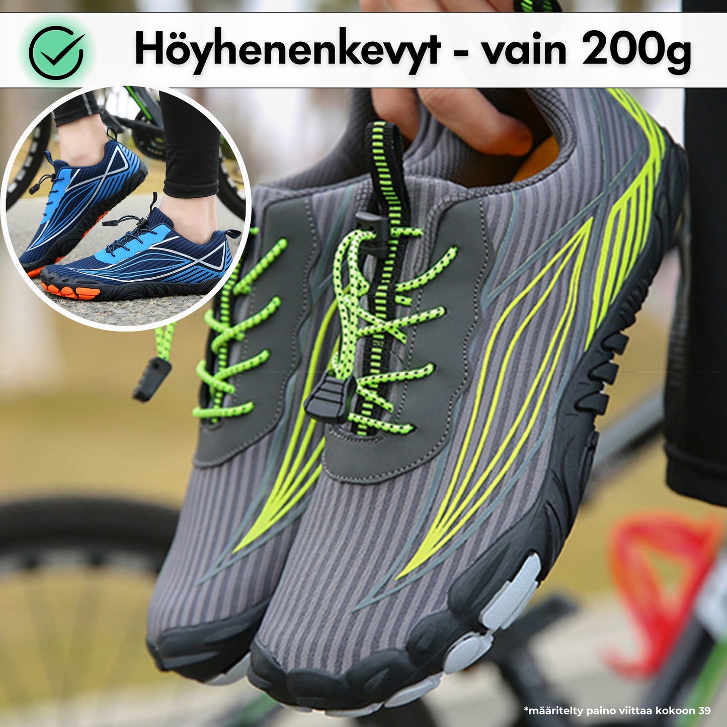 Grip Pro - Terveelliset Paljasjalkakengät