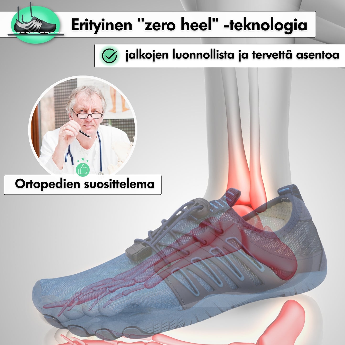 Active Pro - Terveelliset Paljasjalkakengät