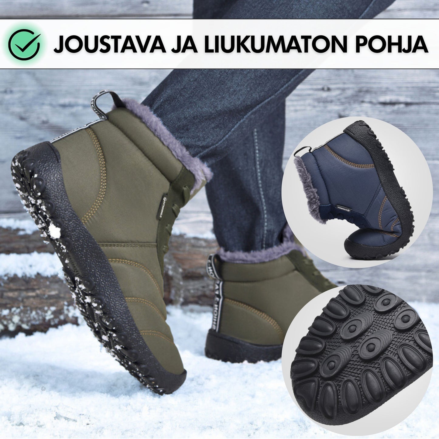 Winter Pro 2.0 - Vedenpitävät Paljasjalkakengät