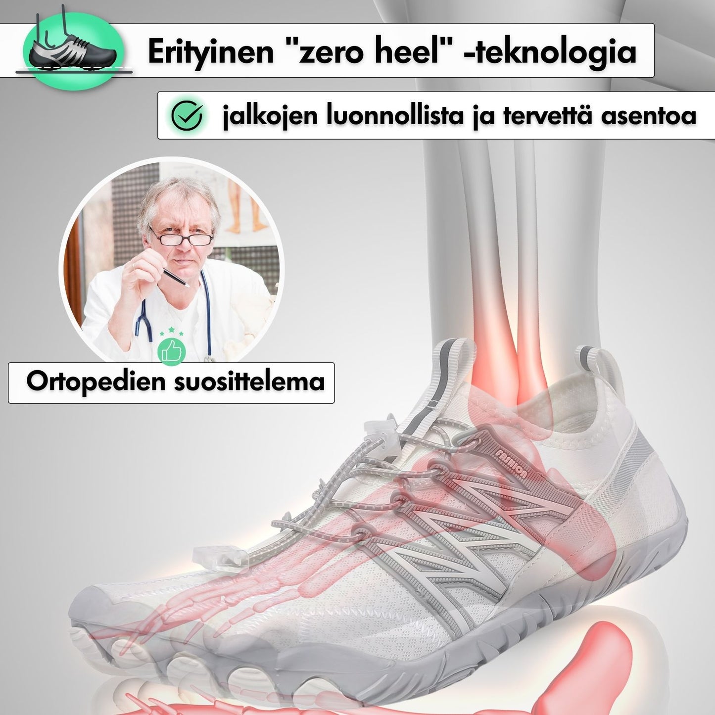 Sport Pro - Terveelliset Paljasjalkakengät