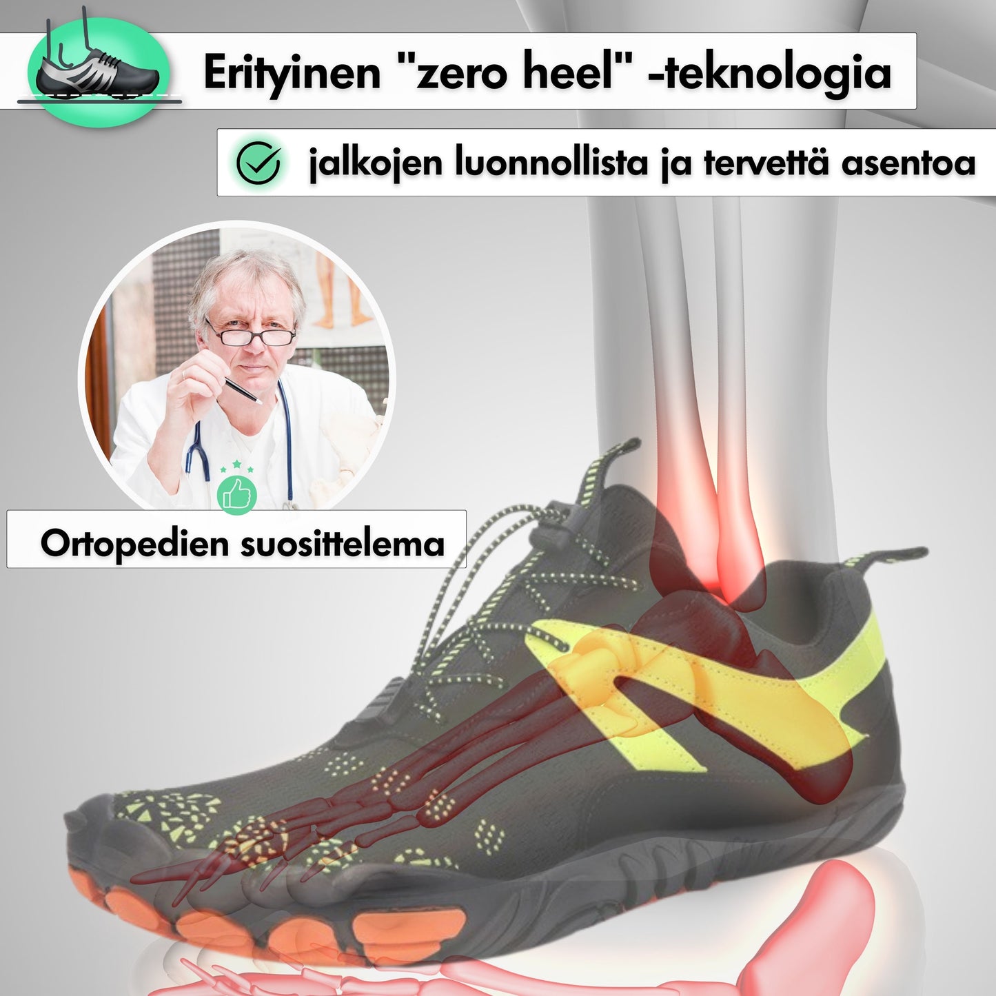 Walk Pro - Terveelliset Paljasjalkakengät
