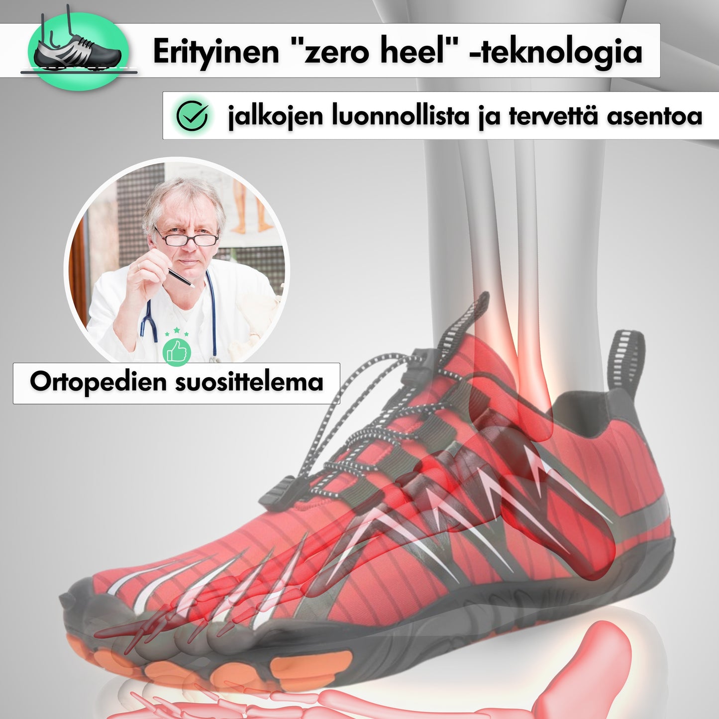 Expert Pro - Terveelliset Paljasjalkakengät