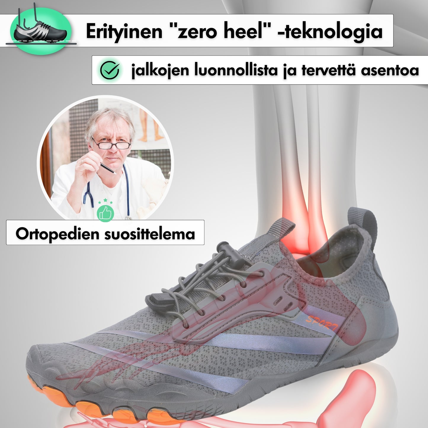 Feel Pro - Terveelliset Paljasjalkakengät