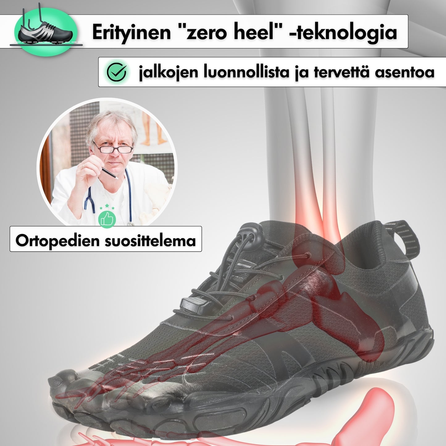 Expert Max - Terveelliset Paljasjalkakengät