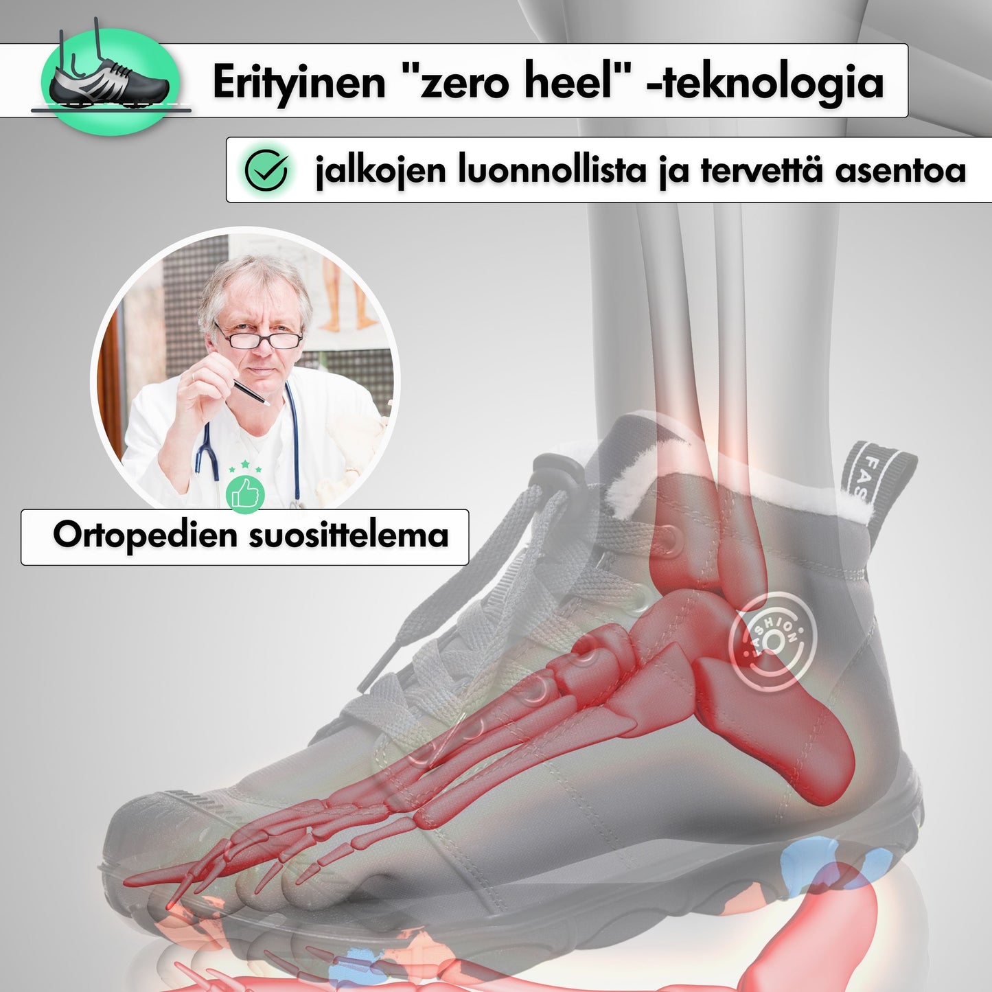 Winter Pro Kids - Vedenpitävät Lasten Paljasjalkakengät